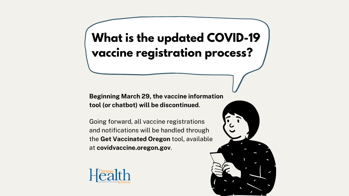 Changes to OHA’s vaccine tools