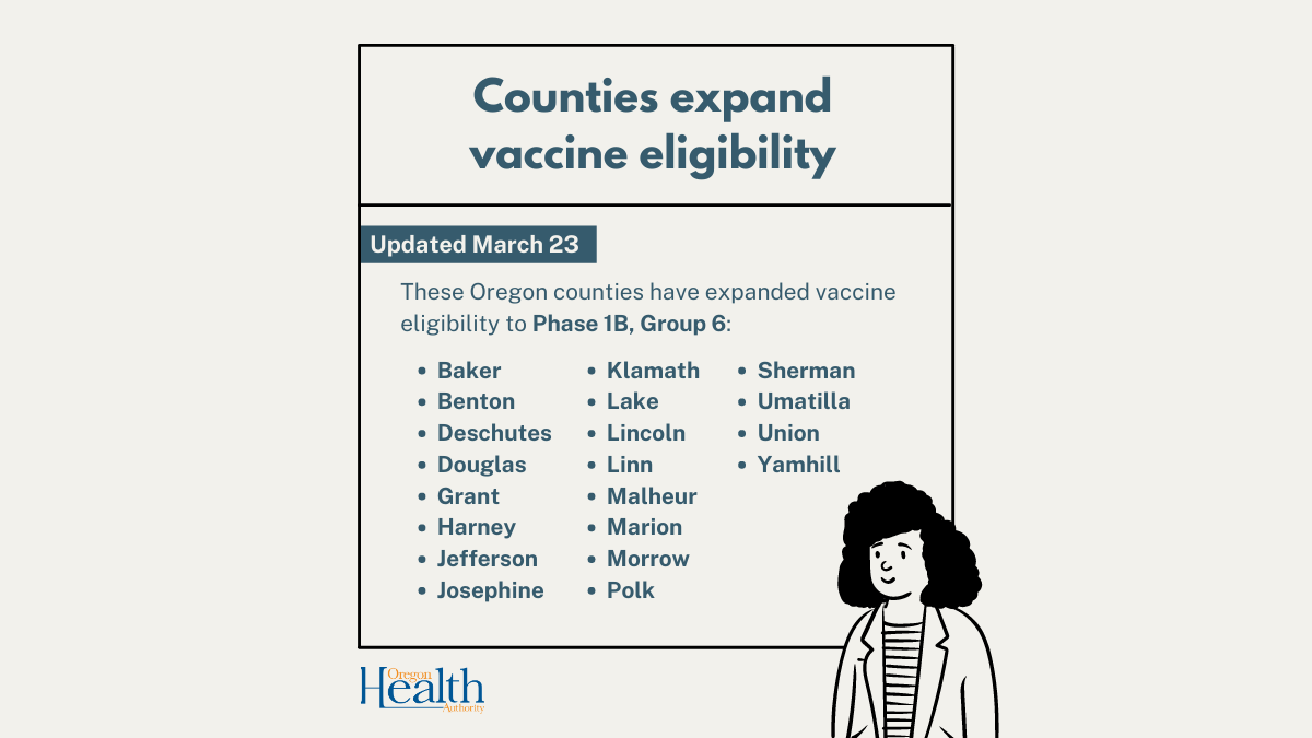 Counties approved to expand vaccinations