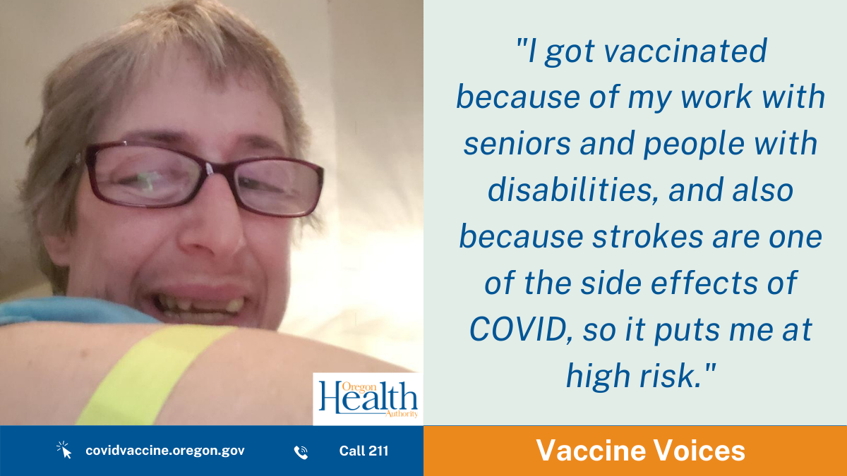Vaccine Voices: Home health aide chooses vaccination to protect herself and her clients
