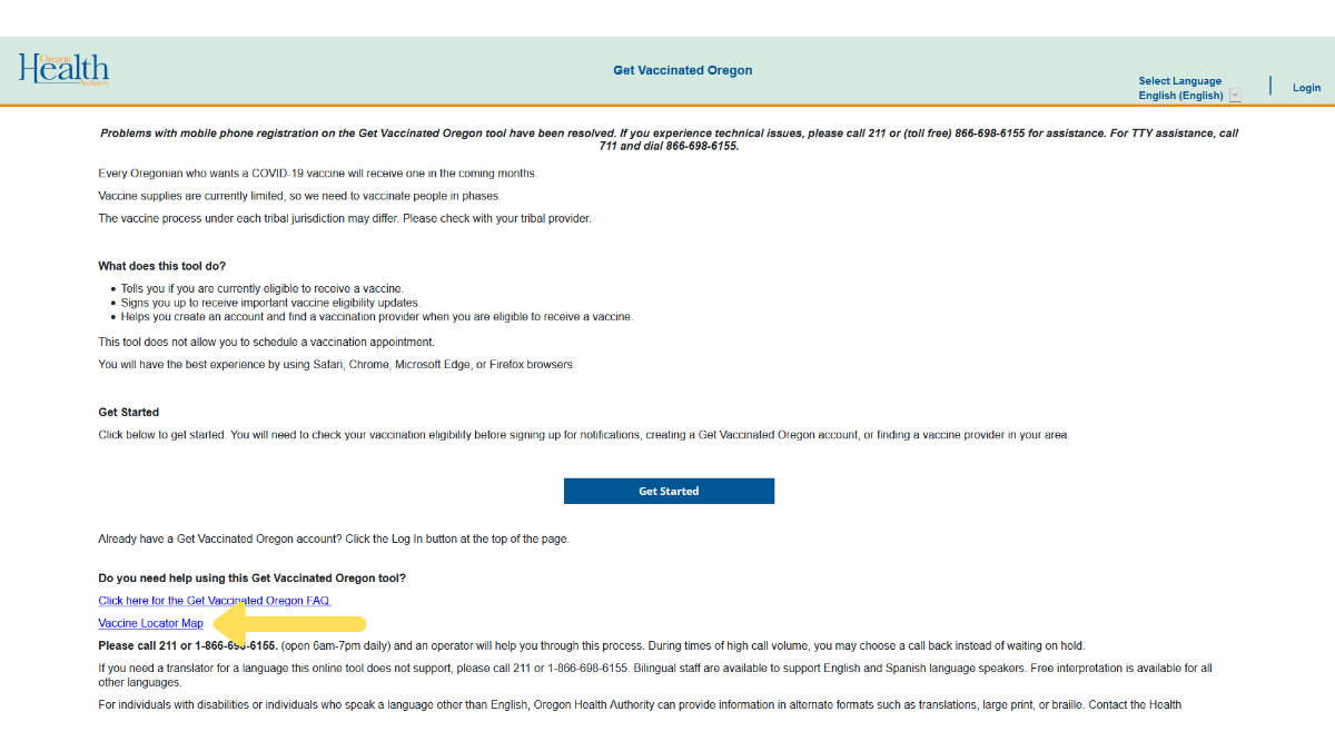 Updates to Get Vaccinated Oregon (GVO) tool improve accessibility