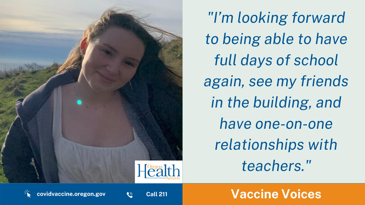Vaccine Voices: ‘I’m 16 and excited to have a social life again’
