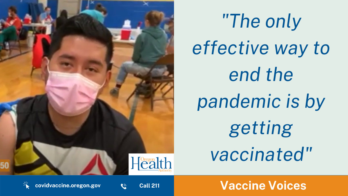 Vaccine Voices: Oregon House Rep. Ricki Ruiz gets his jab so he can visit his family