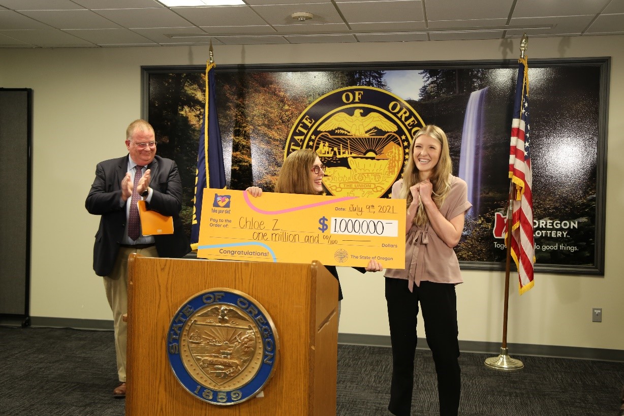 Oregon State University student wins the $1 million Take Your Shot Oregon incentive prize