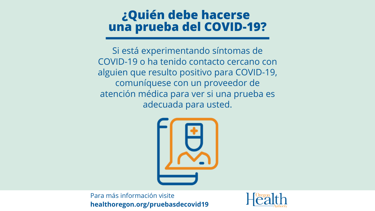 ¿Cuándo y cómo hacerse una prueba de COVID-19?