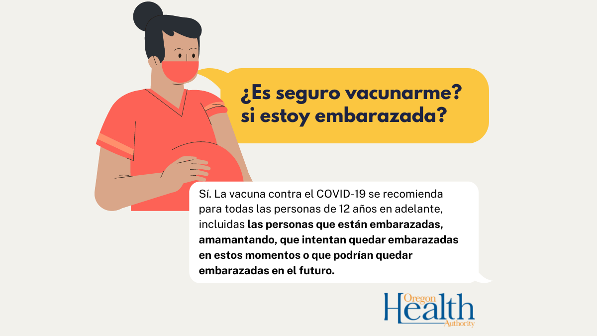 Los CDC instan a las personas embarazadas o que estén considerando un embarazo a recibir la vacuna contra el COVID-19