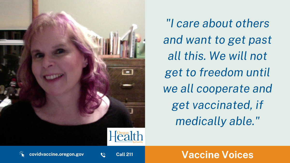 Vaccine Voices: Vaccines will help us ‘get to freedom’