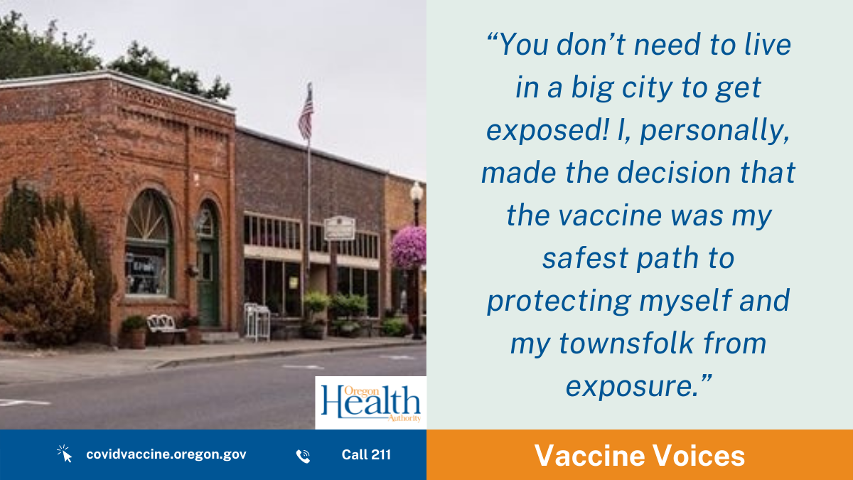 Vaccine Voices: ‘Safest path to protecting myself and my townsfolk’