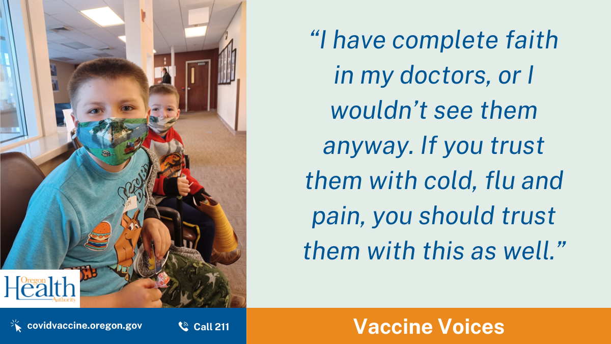 Vaccine Voices: ‘I have complete faith in my doctors.’