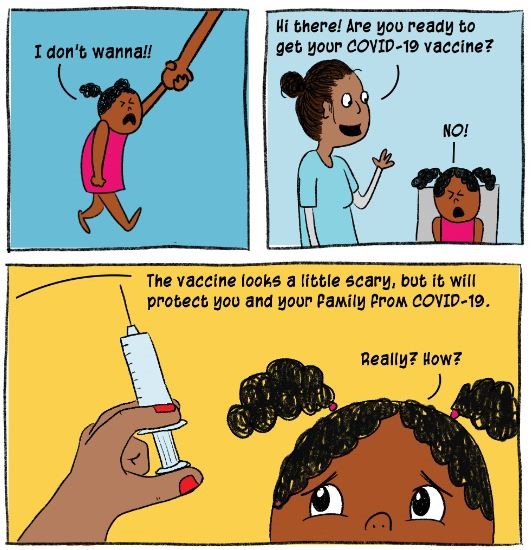 Comic for kids: Why you should get a COVID-19 vaccine!