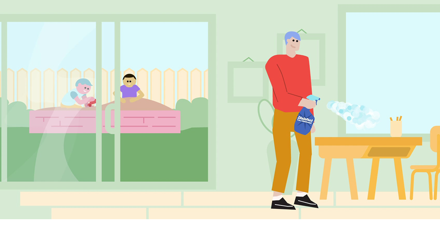 Learn safe cleaning and disinfecting tips this winter, especially around children